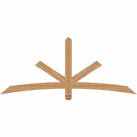 Ekena Millwork Alberta Smooth Timber Gable Bracket, Western Red Cedar, 72"W x 30"H x 1 1/2"D x 3 1/2"F, 10/12 Pitch GBW072X30X0204ALB00SWR